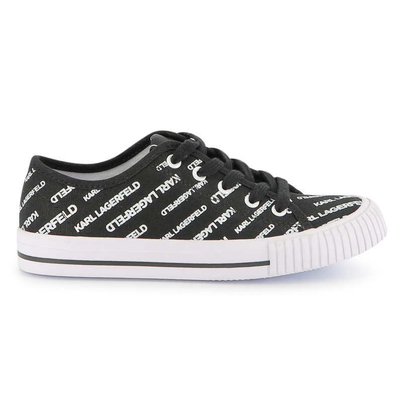 Logo print lace-up sneakers KARL LAGERFELD KIDS 
                    BOY