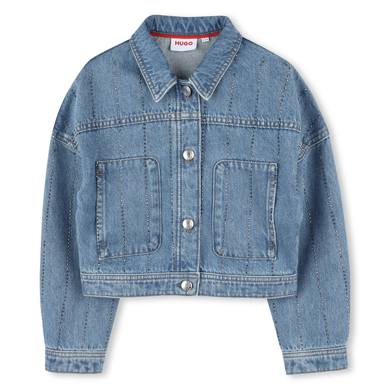 Striped denim jacket HUGO 
                    GIRL