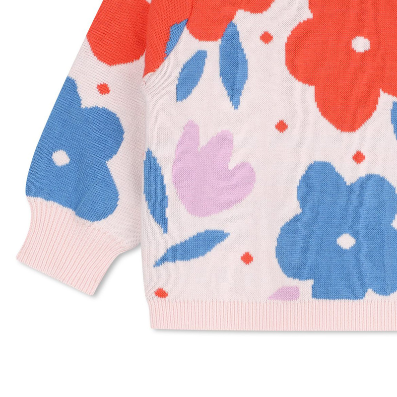 Flower Pattern Pullover CARREMENT BEAU 
                    GIRL