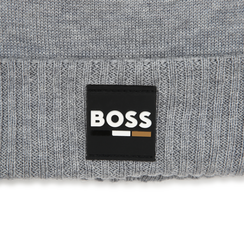 Knitted Fold-Up Beanie BOSS 
                    BOY