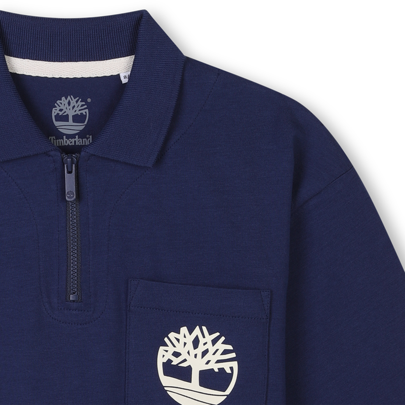 Polo shirt with zip-up collar TIMBERLAND 
                    BOY
