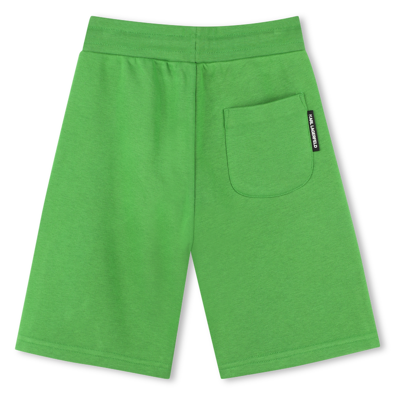 Elasticated cotton Bermudas KARL LAGERFELD KIDS 
                    BOY