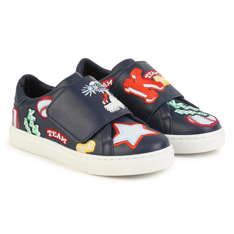 Embroidered velcro sneakers KENZO KIDS 
                    UNISEX