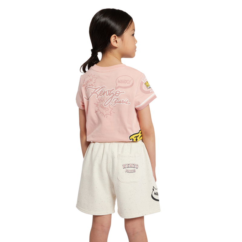 Fleece running shorts KENZO KIDS 
                    GIRL