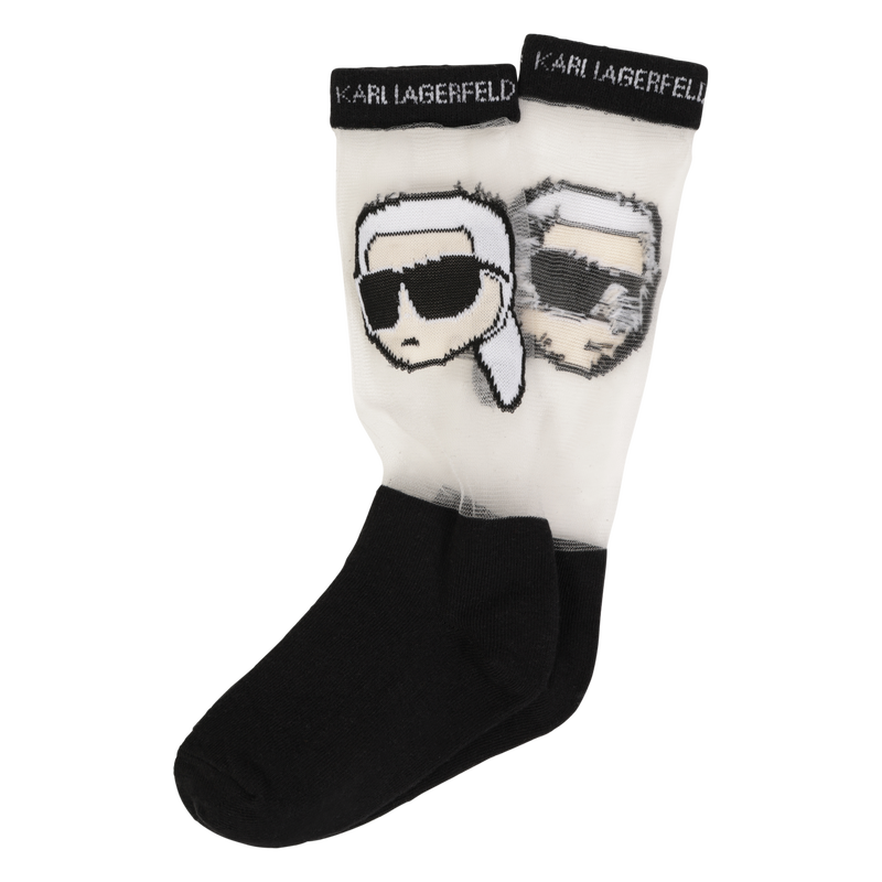 Openwork pattern socks KARL LAGERFELD KIDS 
                    GIRL