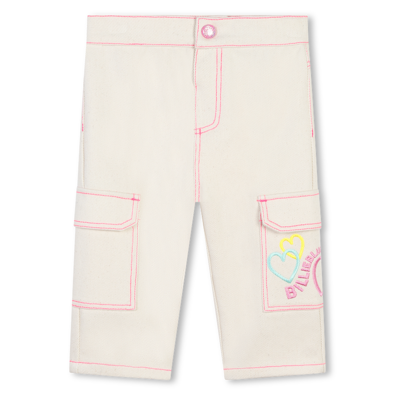 Embroidered Cotton Trousers BILLIEBLUSH 
                    GIRL