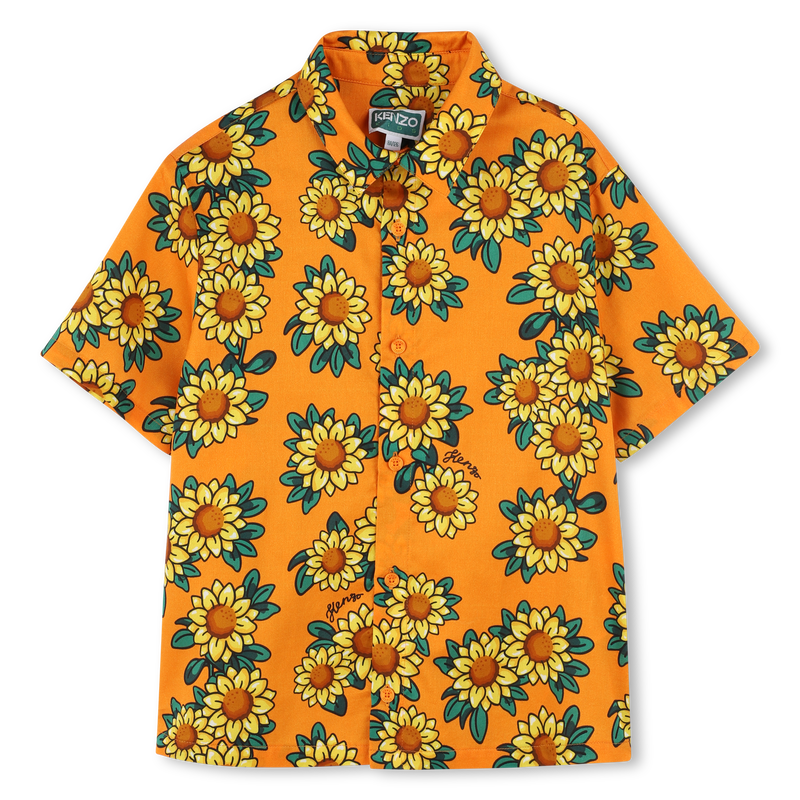 Cotton satin shirt KENZO KIDS 
                    BOY