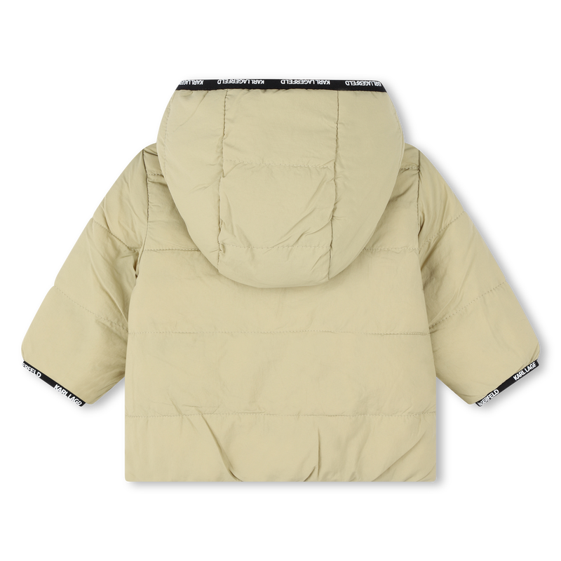 Reversible hooded puffer KARL LAGERFELD KIDS 
                    BOY
