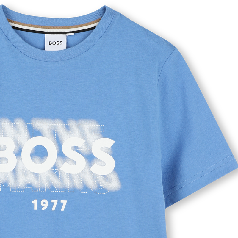 Short-sleeved cotton T-shirt BOSS 
                    BOY
