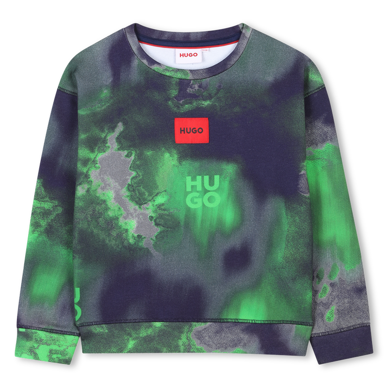 Round-neck printed sweatshirt HUGO 
                    BOY