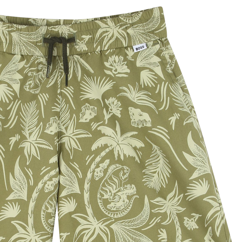 Printed cotton Bermuda shorts BOSS 
                    BOY