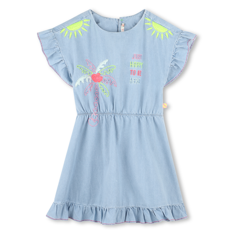 Embroidered denim dress BILLIEBLUSH 
                    GIRL