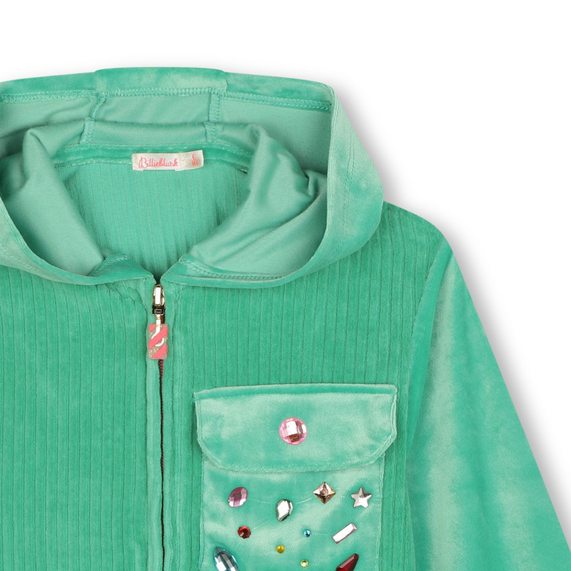 Fleece Hooded Cardigan BILLIEBLUSH 
                    GIRL