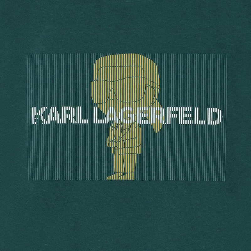 Short-Sleeved Cotton T-Shirt KARL LAGERFELD KIDS 
                    BOY