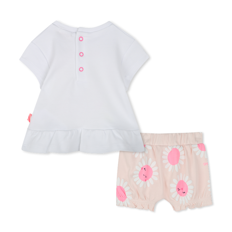 Cotton T-shirt and shorts BILLIEBLUSH 
                    GIRL