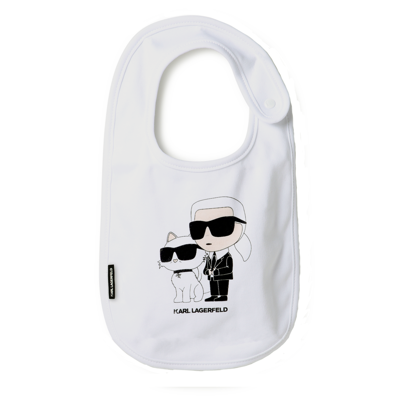 Set of 3 bibs with motifs KARL LAGERFELD KIDS 
                    UNISEX