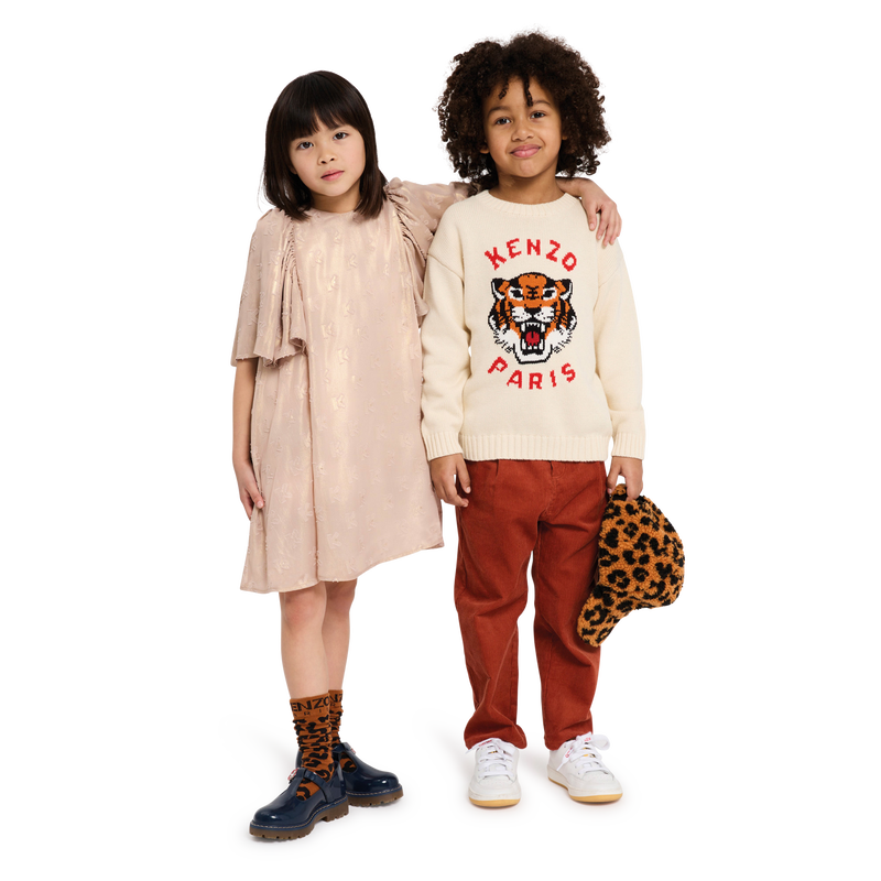Jacquard Lamé Dress KENZO KIDS 
                    GIRL