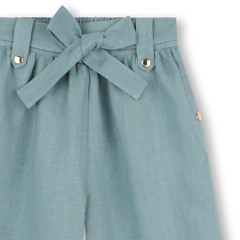 Belted linen trousers CHLOE 
                    GIRL