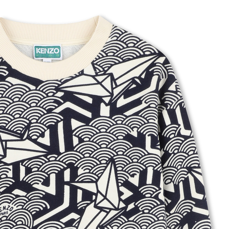 Cotton fleece sweatshirt KENZO KIDS 
                    UNISEX