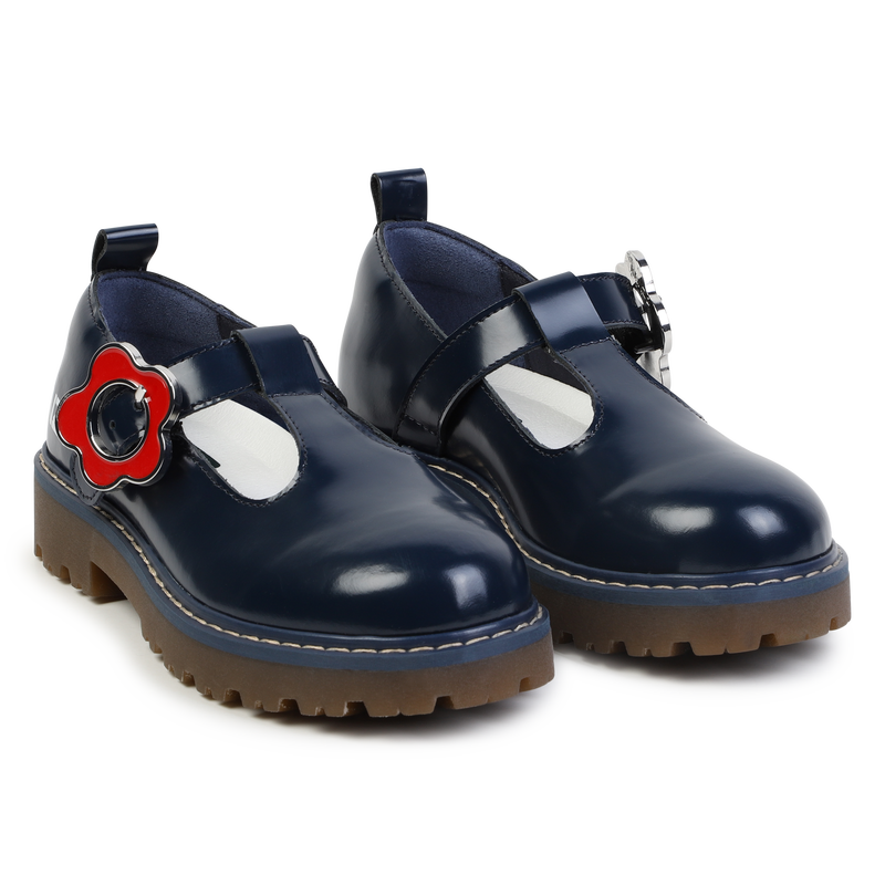 Buckled Leather Mary-Janes KENZO KIDS 
                    GIRL