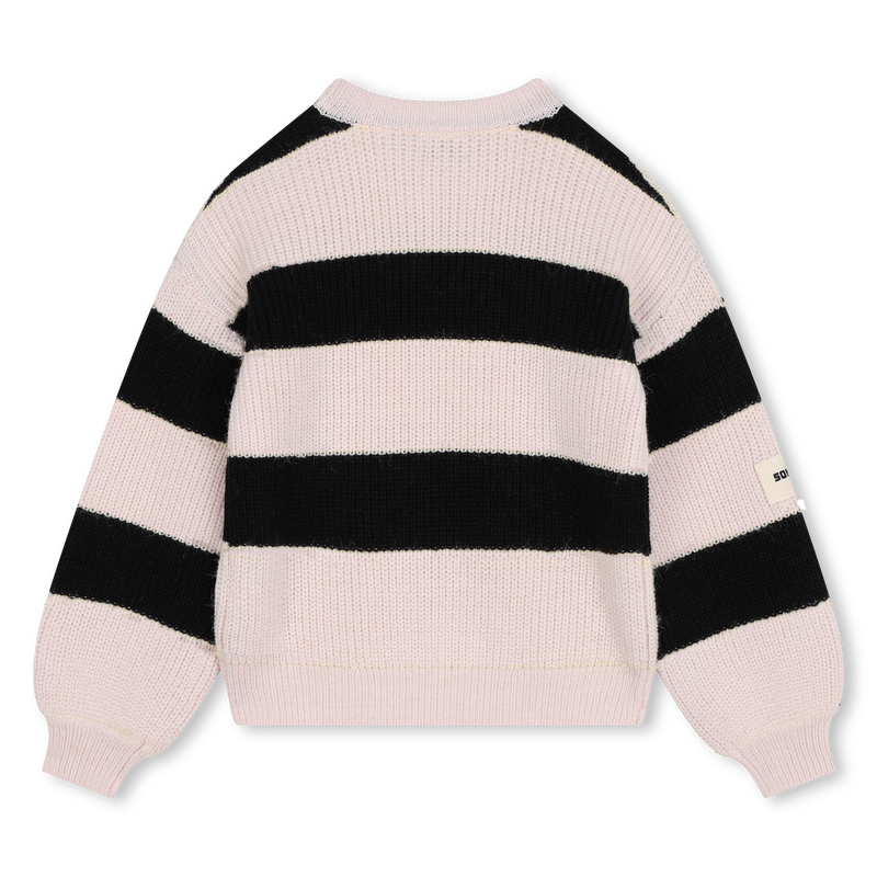 Two-Tone Striped Sweater SONIA RYKIEL 
                    GIRL