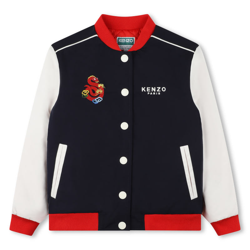 Jacket with contrast sleeves KENZO KIDS 
                    UNISEX