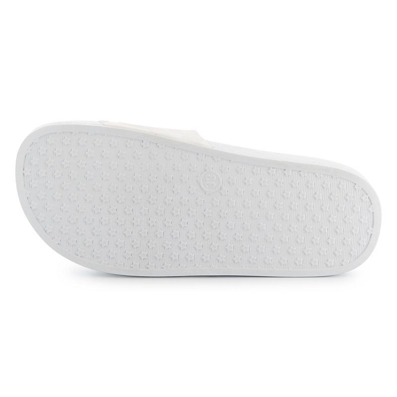 Sliders with textured logo BOSS 
                    BOY