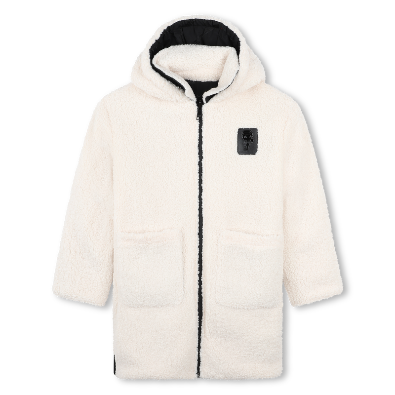 Hooded Reversible Parka KARL LAGERFELD KIDS 
                    GIRL