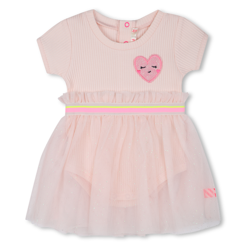 Layered dress with heart patch BILLIEBLUSH 
                    GIRL