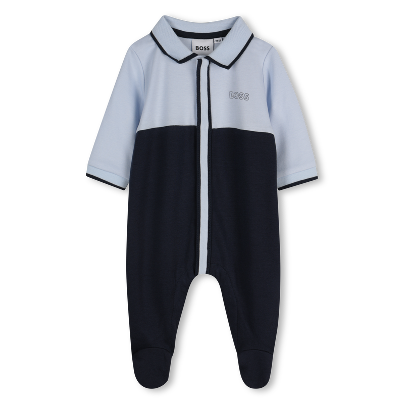 Tricolor polo-neck pajamas BOSS 
                    BOY