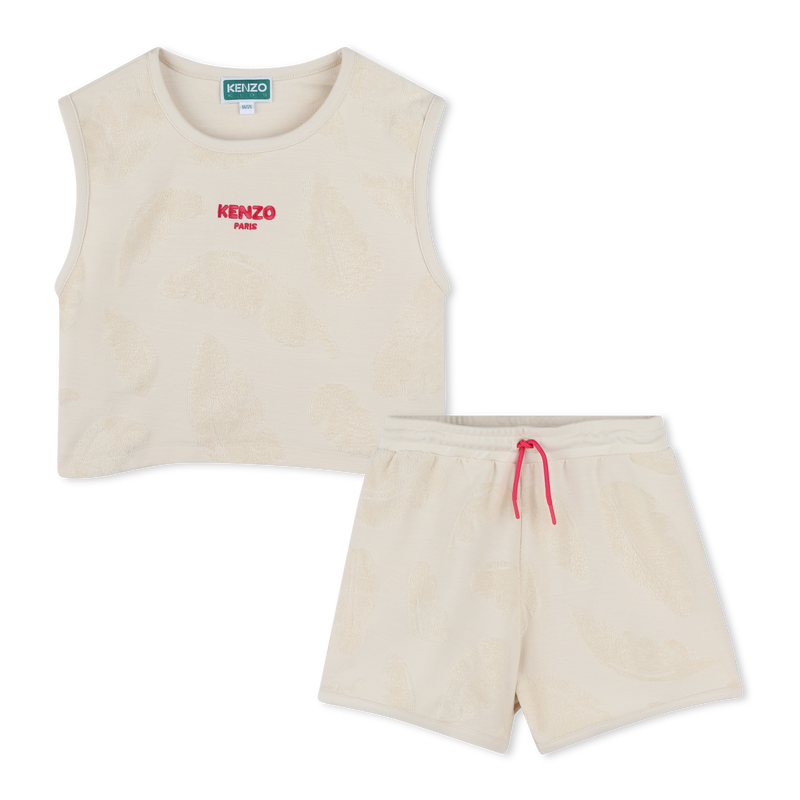 Terry cloth tank top & shorts KENZO KIDS 
                    GIRL