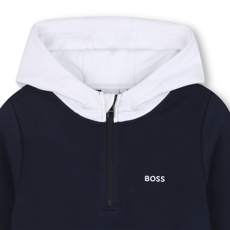 Contrast-hood sweatshirt BOSS 
                    BOY