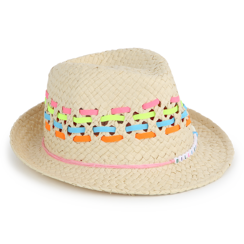 Striped woven hat BILLIEBLUSH 
                    GIRL