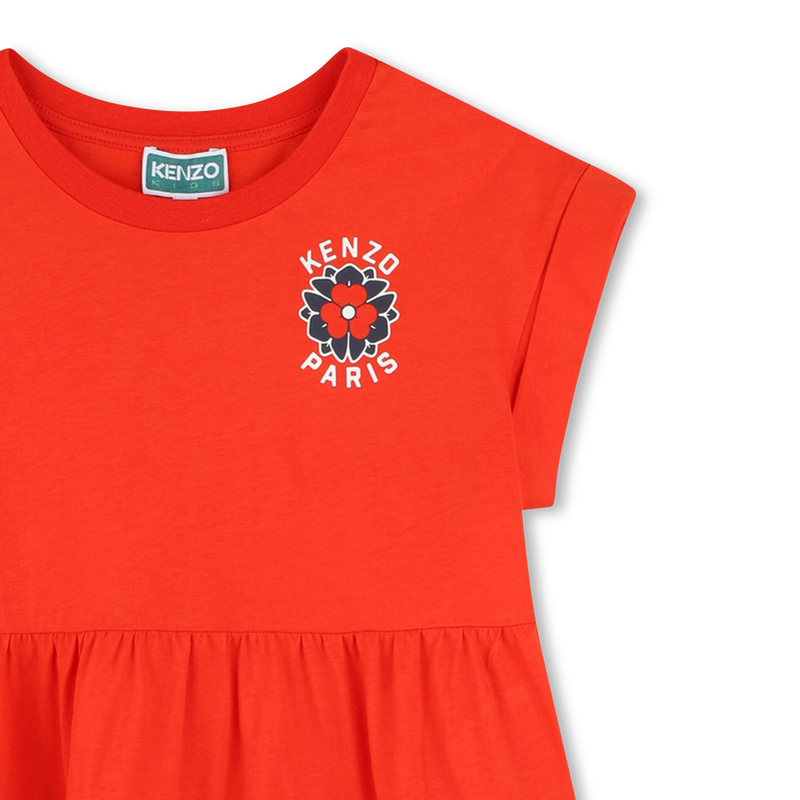 Dress with cutout waist panel KENZO KIDS 
                    GIRL