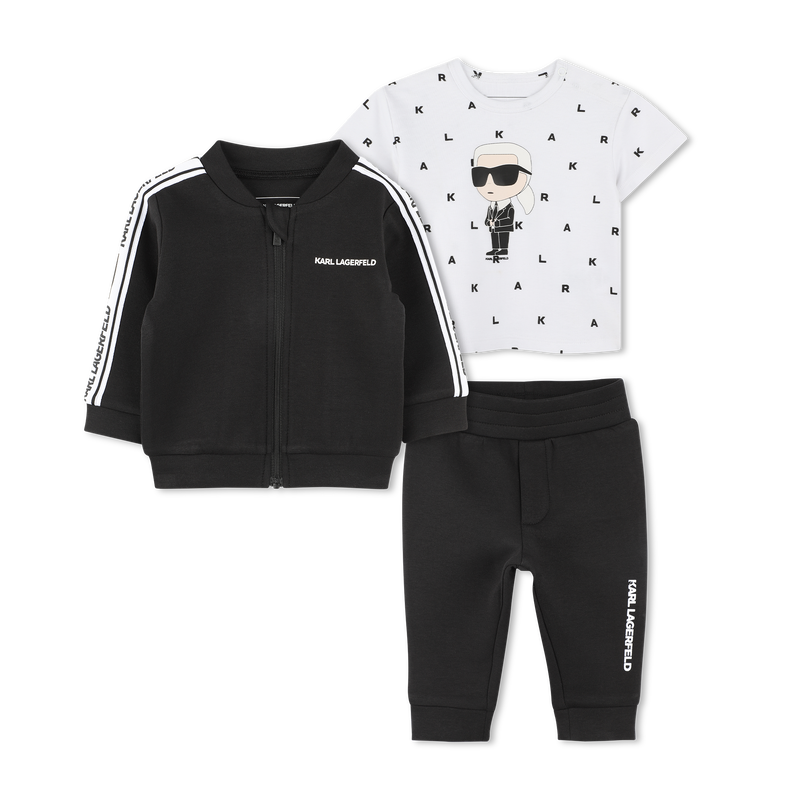 Three-piece tracksuit set KARL LAGERFELD KIDS 
                    BOY