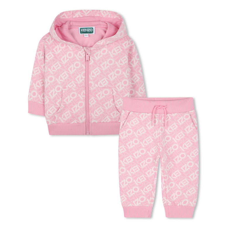 Fleece cardigan and trousers KENZO KIDS 
                    GIRL