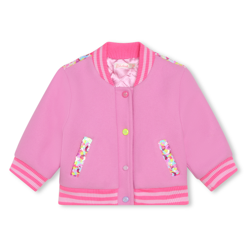 Sequin varsity bomber jacket BILLIEBLUSH 
                    GIRL