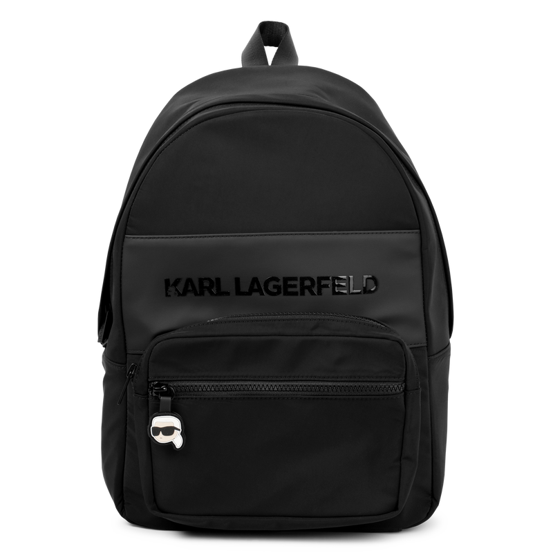 Backpack with raised logo KARL LAGERFELD KIDS 
                    BOY