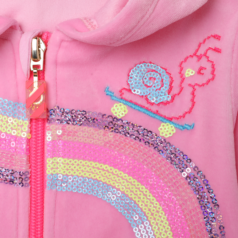 Sequin-graphic hoodie BILLIEBLUSH 
                    GIRL