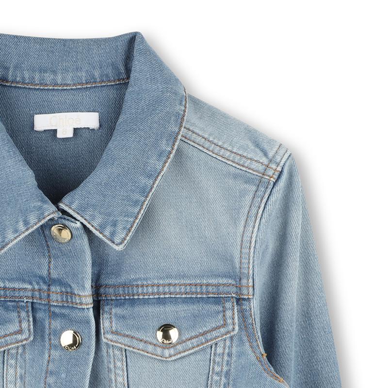 Press stud denim jacket CHLOE 
                    GIRL