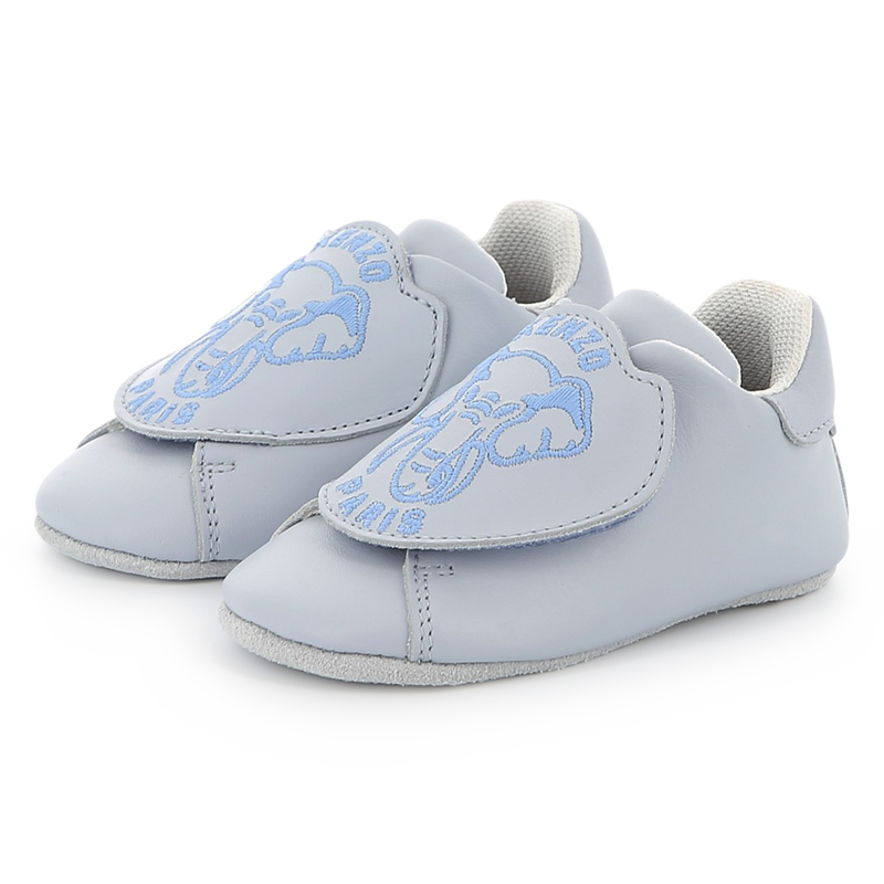 Leather Velcro slippers KENZO KIDS 
                    UNISEX