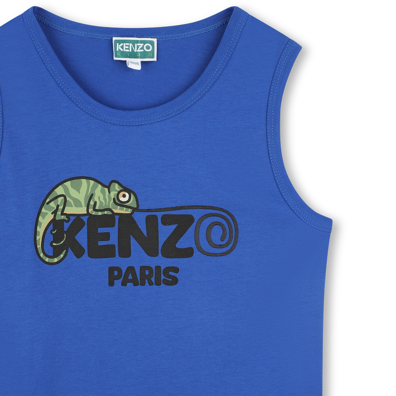 Cotton tank with logo KENZO KIDS 
                    BOY