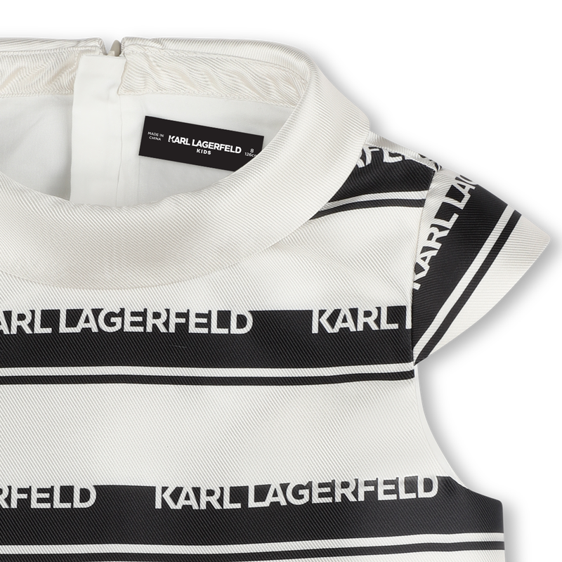 Blouse with logo stripes KARL LAGERFELD KIDS 
                    GIRL