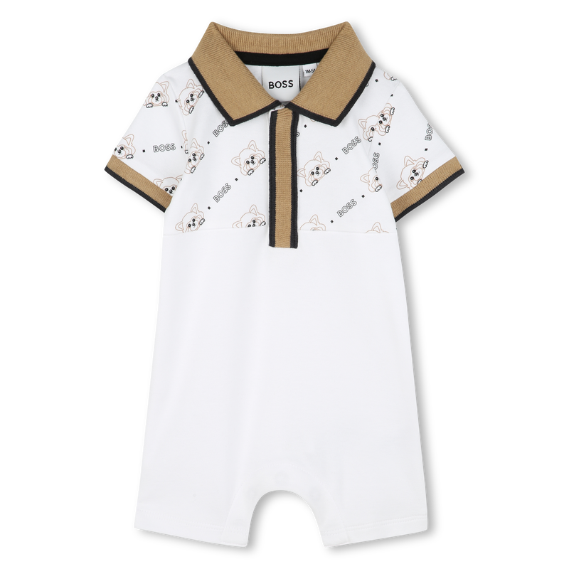 Short polo-neck romper BOSS 
                    BOY
