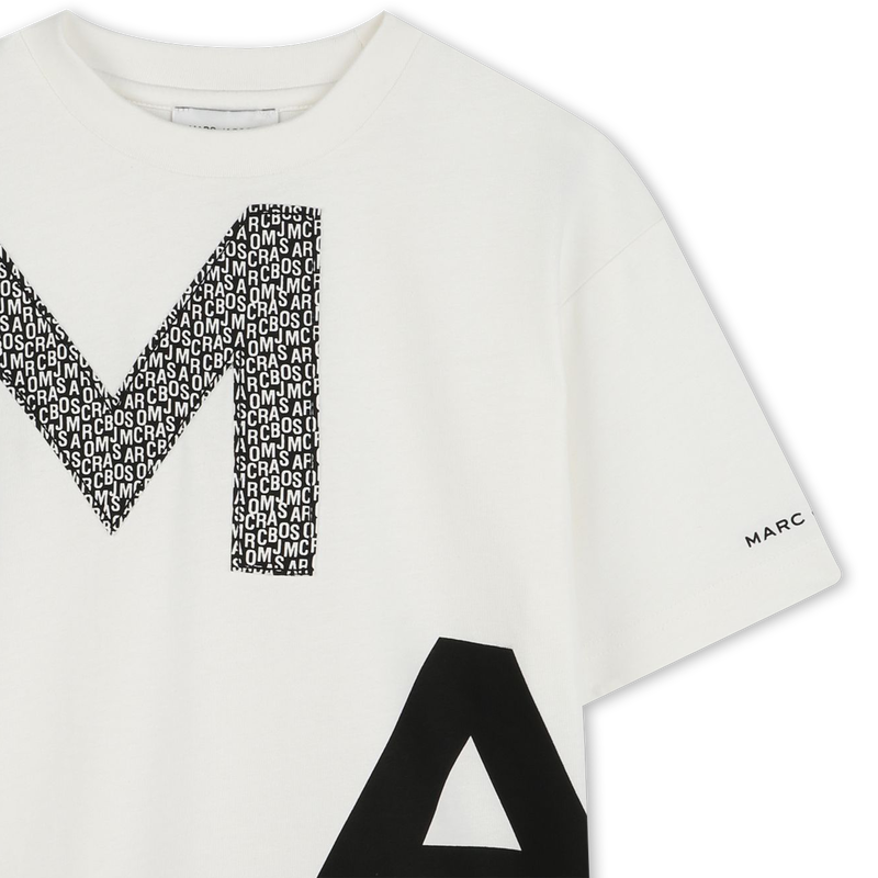 Two-tone cotton T-shirt THE MARC JACOBS 
                    BOY