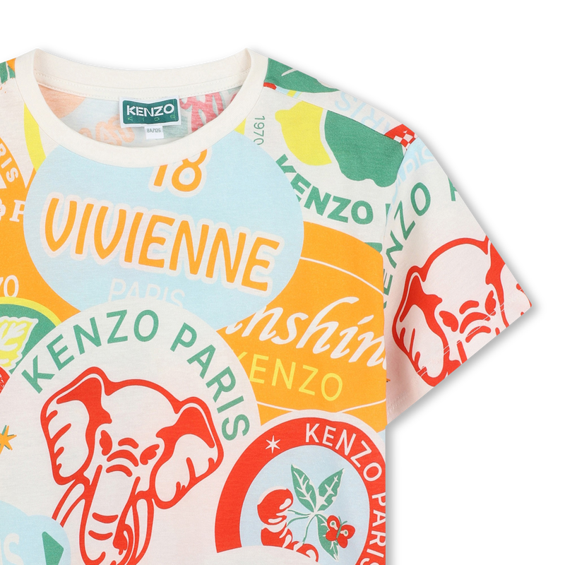 Short-sleeved cotton T-shirt KENZO KIDS 
                    BOY