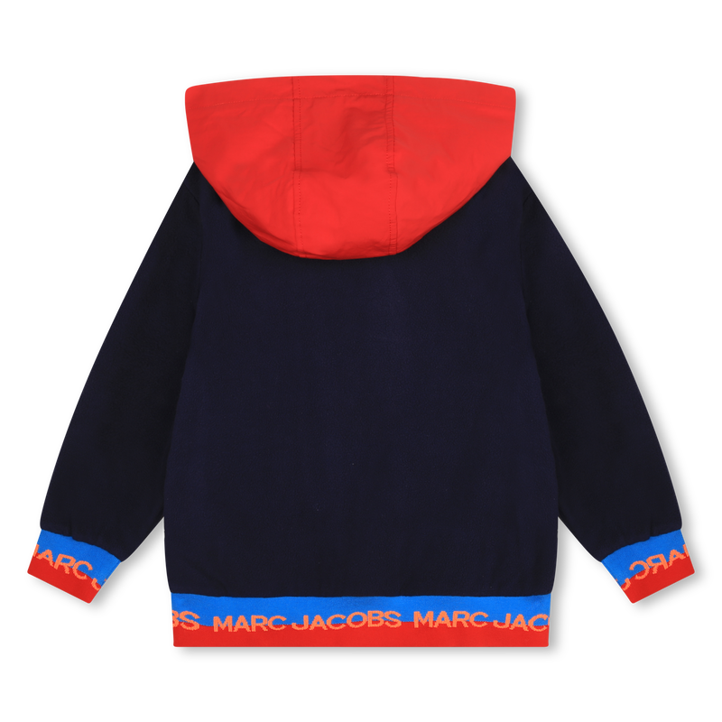 Fleece zip-up hoodie THE MARC JACOBS 
                    BOY