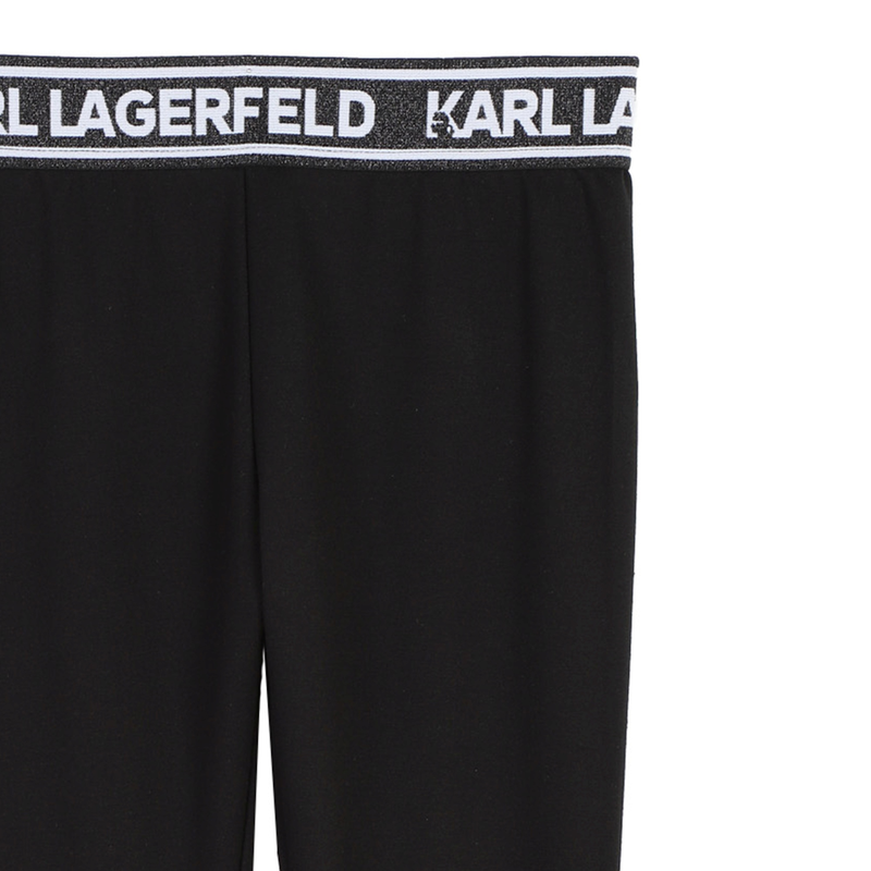 Metallic-Waist Leggings KARL LAGERFELD KIDS 
                    GIRL