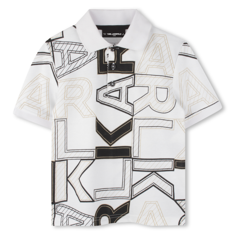 Short-sleeved polo shirt KARL LAGERFELD KIDS 
                    BOY
