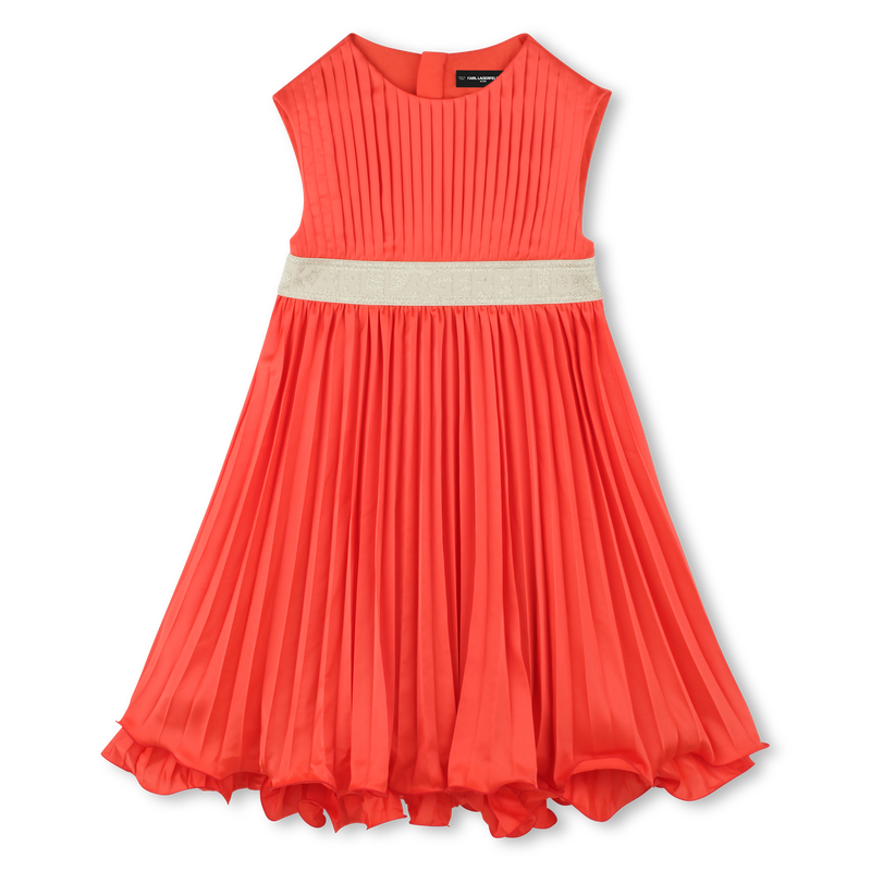 Pleated formal dress KARL LAGERFELD KIDS 
                    GIRL